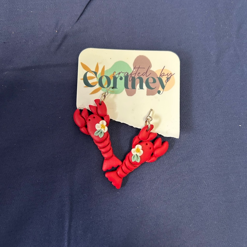 🦞 Lobster earrings